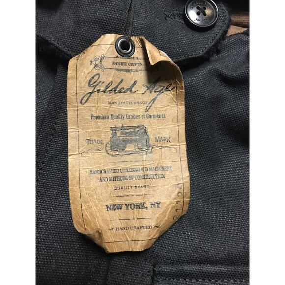 NWT Men’s Medium Gilded Age Thoreau Waxed Canvas Jacket, Style 4240, MSRP $389 - Picture 4 of 5